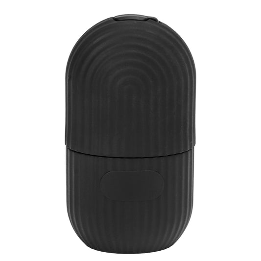 Ice Facial Roller Cold Ice Mold Holder Silicone Reusable for Facial Beauty DIY Facial Care Black Striped Black V1237-ZY-203-0019