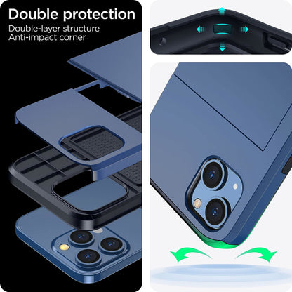 2023 new iPhone 14 case with card holder, Wireless charging compatible iPhone 14 Wallet case, Slim shockproof V1237-ZY-203-0020