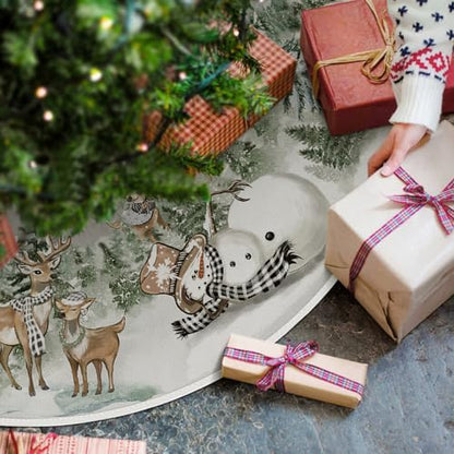 Christmas Tree Mat 36 Inch, Winter Season Christmas Tree Decoration V1237-ZY-203-0027