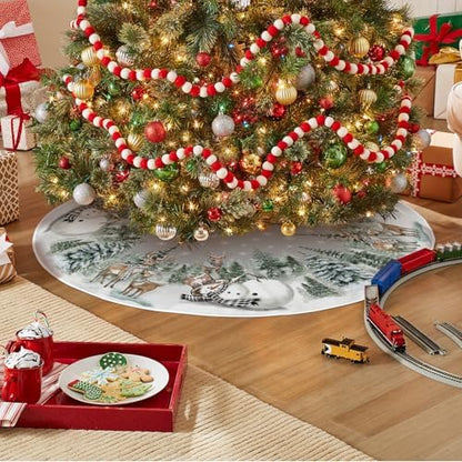 Christmas Tree Mat 36 Inch, Winter Season Christmas Tree Decoration V1237-ZY-203-0027