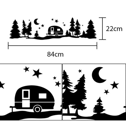 Tree Forest Vinyl Body Decal Sticker for SUV RV Van Caravan Off V1237-ZY-203-0038