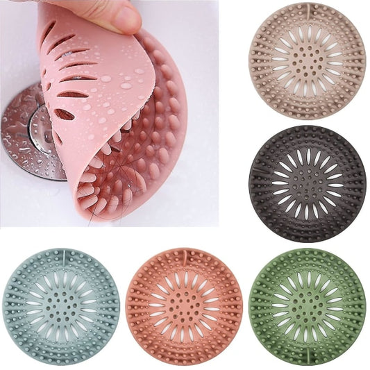 5-pack drain hair catcher, silicone hair stopper Bathtub drain filter, cover Hair trap, hair catcher_max V1237-ZY-203-0042