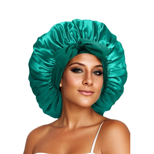 Satin Cap Silk Cap For Sleeping Double Layer Satin Lined Hair Cap With Ribbon Bonnet For Women Naturally V1237-ZY-203-0046
