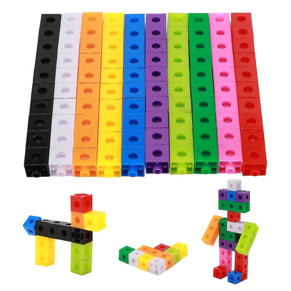 100pcs Children's Construction Toys Snap Cube Toys Educational V1237-ZY-203-0055