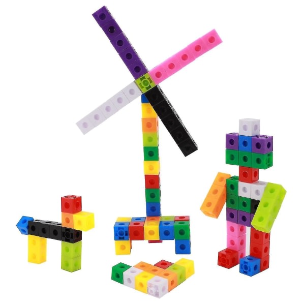 100pcs Children's Construction Toys Snap Cube Toys Educational V1237-ZY-203-0055