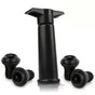 Vacu Vin Black Pump with Wine Saver Stoppers - Keeps Wine Fresh V1237-ZY-203-0068