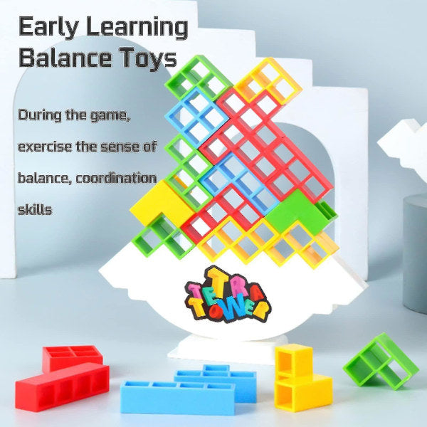 48 pcs Tetra Tower Balance Stacking Block Game, 100% New V1237-ZY-203-0071