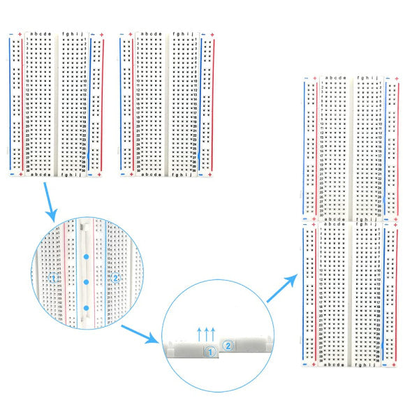 Breadboard/Mini Breadboard/Experiment Board 400 holes long V1237-ZY-203-0073