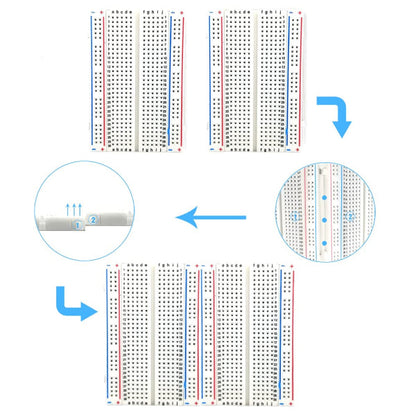 Breadboard/Mini Breadboard/Experiment Board 400 holes long V1237-ZY-203-0073