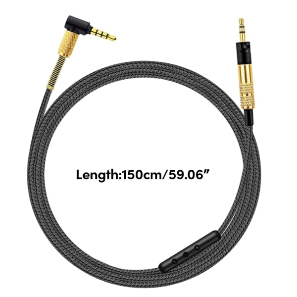 2.5mm to 3.5mm Headphone Cable for Momentum Over Ear 1/2/3 Headphone Cord Durable Wire with Volume Control V1237-ZY-203-0076