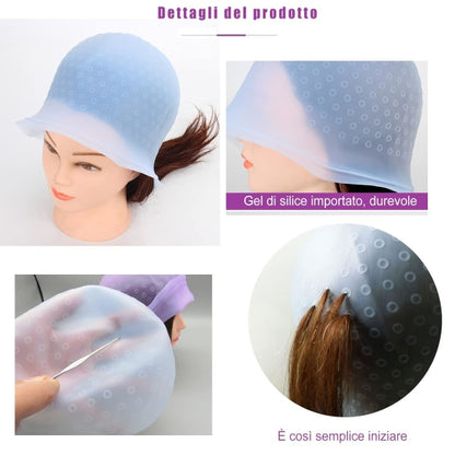 Hair Curl Cap - Hair Curls - Silicone - Hair Color V1237-ZY-203-0093