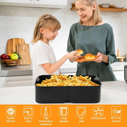 Silicone Molds for Air Fryer, Ninja Flex Drawer Air Fryer, Reusable for 10.4L V1237-ZY-203-0100