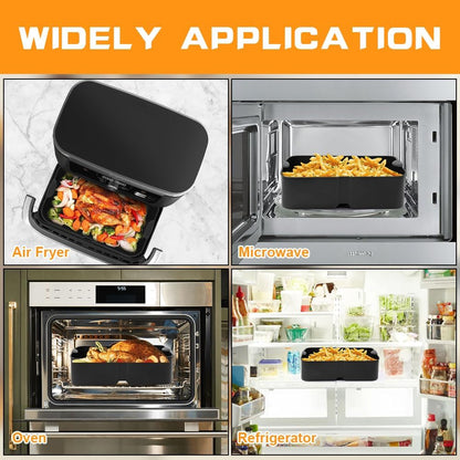 Silicone Molds for Air Fryer, Ninja Flex Drawer Air Fryer, Reusable for 10.4L V1237-ZY-203-0100
