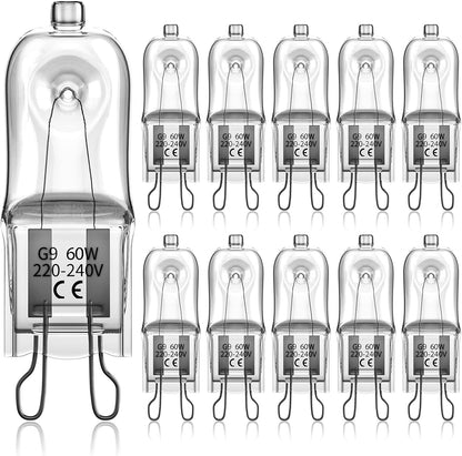 G9 halogen bulbs 60W, 230V, 10-pack 60W 60W V1237-ZY-203-0112