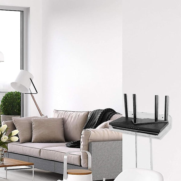 Wifi Router Shelf Wall Mounted Acrylic With Heat Sink For Home_max V1237-ZY-203-0113