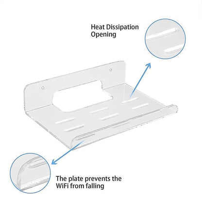 Wifi Router Shelf Wall Mounted Acrylic With Heat Sink For Home_max V1237-ZY-203-0113