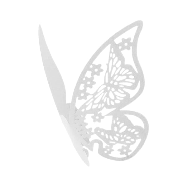 40pcs Butterfly Hanging Glass Cards - Wedding Decoration - Creative White 40pcs V1237-ZY-203-0118