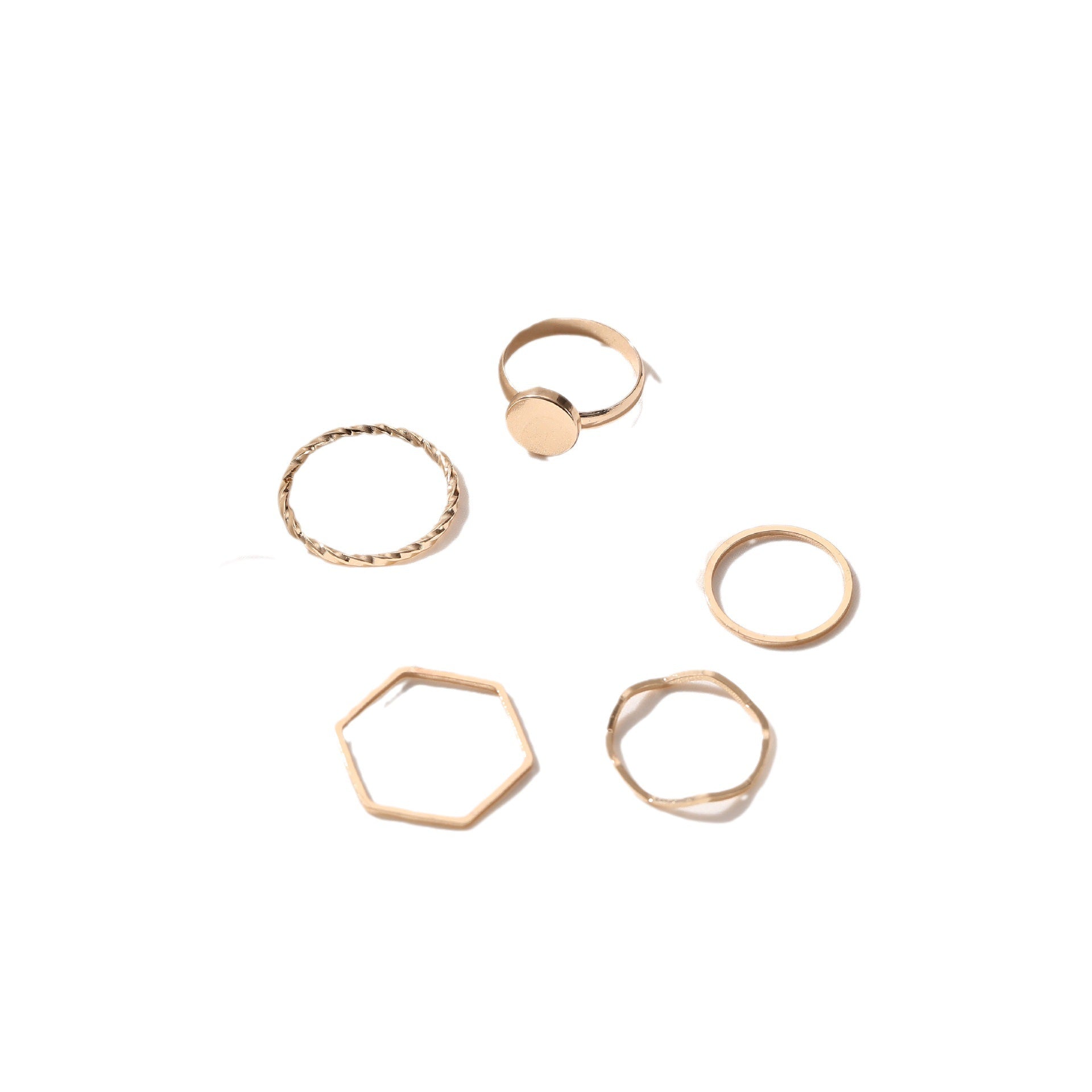 Fashion women's ring open ring led ring little finger ring set Amazon ZCR015 V1237-ZY-203-0134