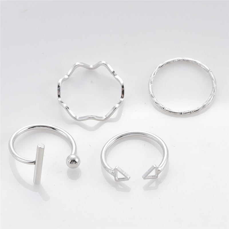 Fashion women's ring open ring led ring little finger ring set Amazon ZCR015 V1237-ZY-203-0134