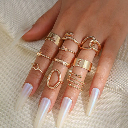 Fashion women's ring open ring led ring little finger ring set Amazon ZCR015 V1237-ZY-203-0134