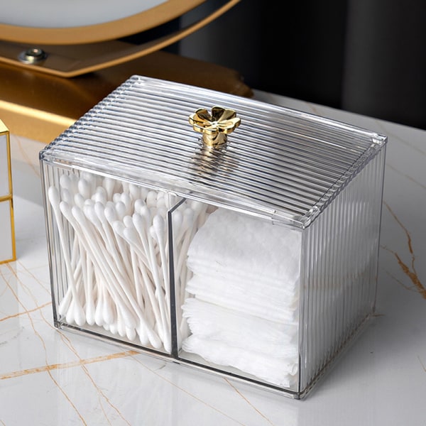 Makeup Storage Organizer Bathroom Jar Cotton Swabs Storage V1237-ZY-203-0136