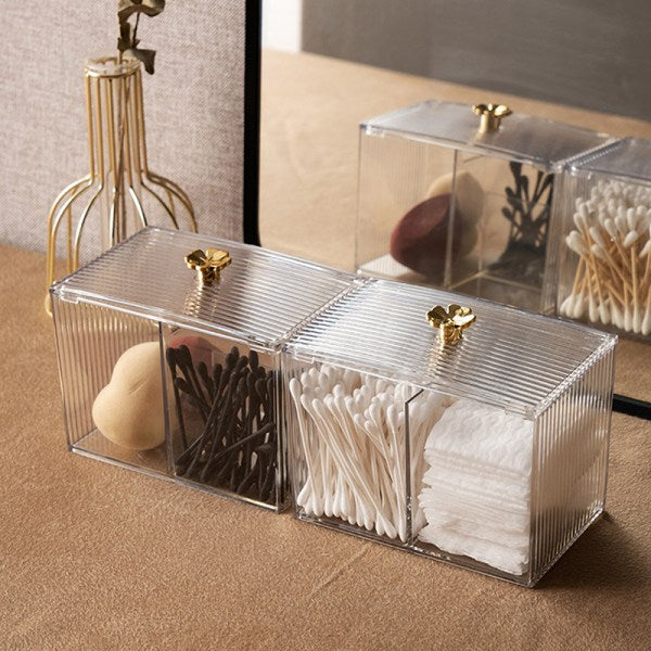 Makeup Storage Organizer Bathroom Jar Cotton Swabs Storage V1237-ZY-203-0136