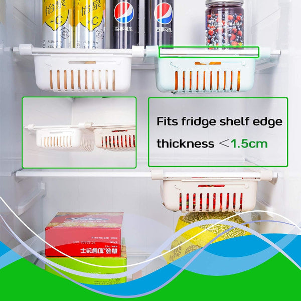 Refrigerator Drawers, Adjustable Storage Shelf Refrigerator Divider Organizer, Refrigerator Drawer Organizer V1237-ZY-203-0147