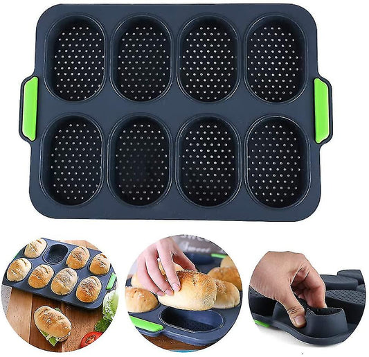 Mini baguette baking tray, bread crisping tray, non-stick perforated V1237-ZY-203-0151