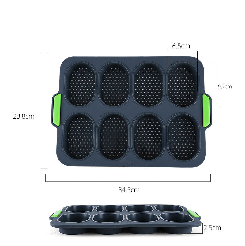 Mini baguette baking tray, bread crisping tray, non-stick perforated V1237-ZY-203-0151