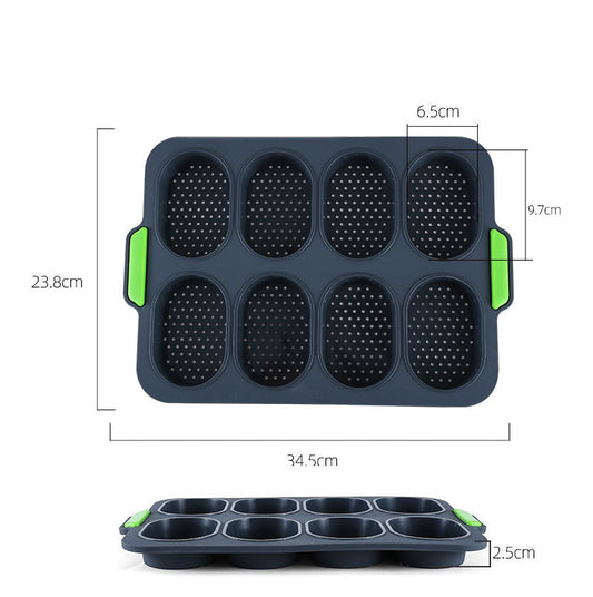 Mini baguette baking tray, bread crisping tray, non-stick perforated V1237-ZY-203-0151