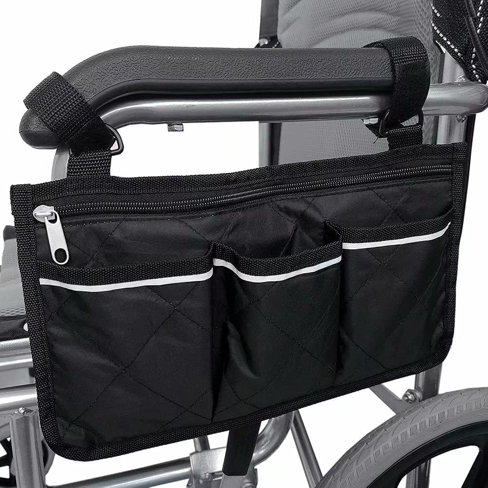 Bag for (black, 32.5 x 18 cm) wheelchair with pockets V1237-ZY-203-0156