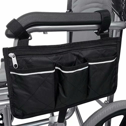 Bag for (black, 32.5 x 18 cm) wheelchair with pockets V1237-ZY-203-0156