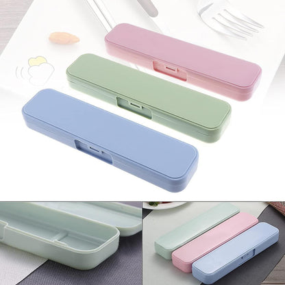 Portable Cutlery Box - Set of 3, Perfect for Camping, Traveling and More (Multicolor) V1237-ZY-203-0181