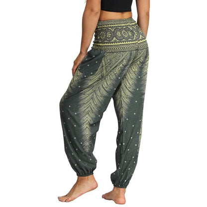 Women's Printed Sports Pants with Relaxed Bloomers_max V1237-ZY-203-0188