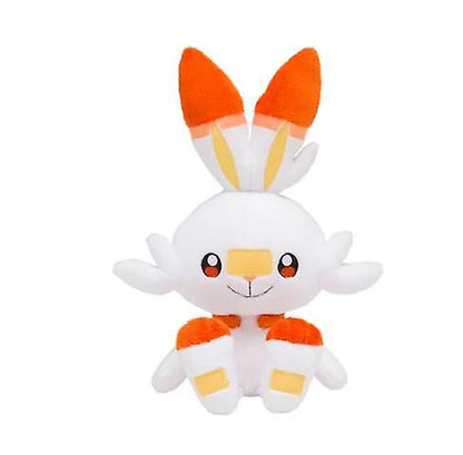 35cm Scorbunny Rabbit Plush Cute Sword Shield Anime Game Elf Doll V1237-ZY-203-0193