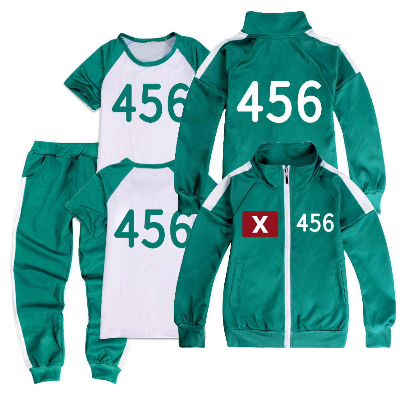 Squid Game, sportswear, complete set with rope 230 158 V1237-ZY-203-0194