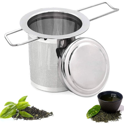 Tea filter, stainless steel tea strainer, tea strainer, tea infuser Tea strainer with lock, tea filter with V1237-ZY-203-0206