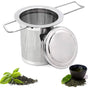 Tea filter, stainless steel tea strainer, tea strainer, tea infuser Tea strainer with lock, tea filter with V1237-ZY-203-0206