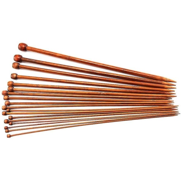 Bamboo Chopsticks Set Single Pointed Carbonated 2mm-10mm 36pcs V1237-ZY-203-0210