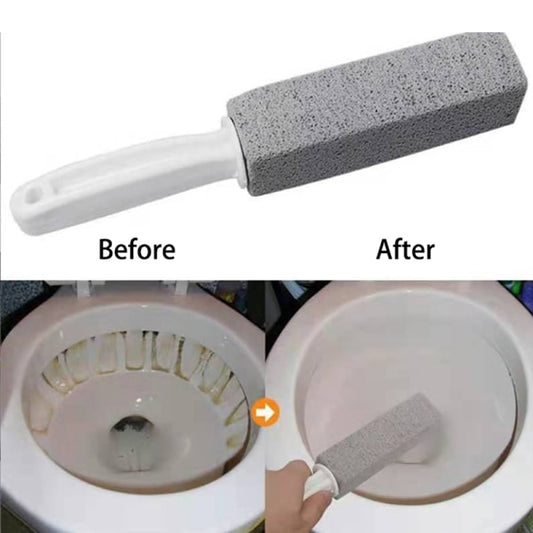 Pumice Toilet Brush Household Toilet Bowl Cleaning Limesc - Gray 3.8*3.8*23.5CM V1237-ZY-203-0237