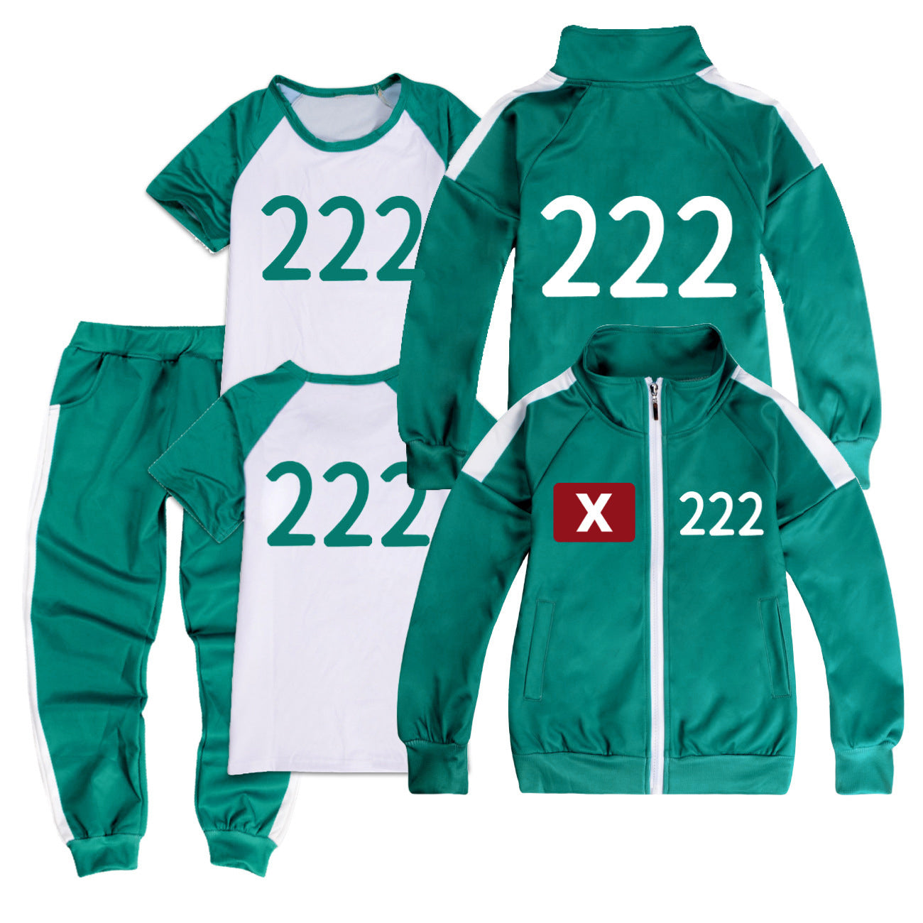 Squid Game, sportswear, complete set with rope 230 140 V1237-ZY-203-0251