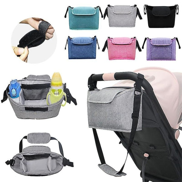 Baby Organizer Stroller Accessories Bag Large Space for All Strollers(Black) V1237-ZY-203-0261