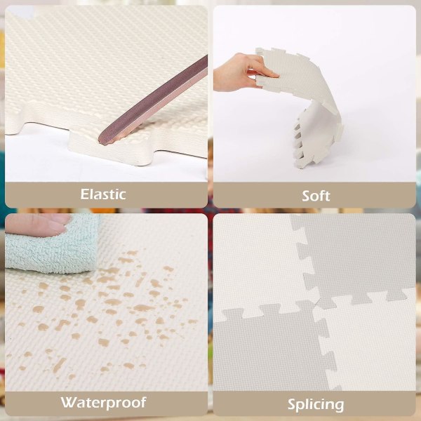 Foam Play Mat - Soft Eva Puzzle Mat for Kids, Interlocking Play Mat for Kids Foam Floor Mat, 16 pcs. V1237-ZY-203-0291