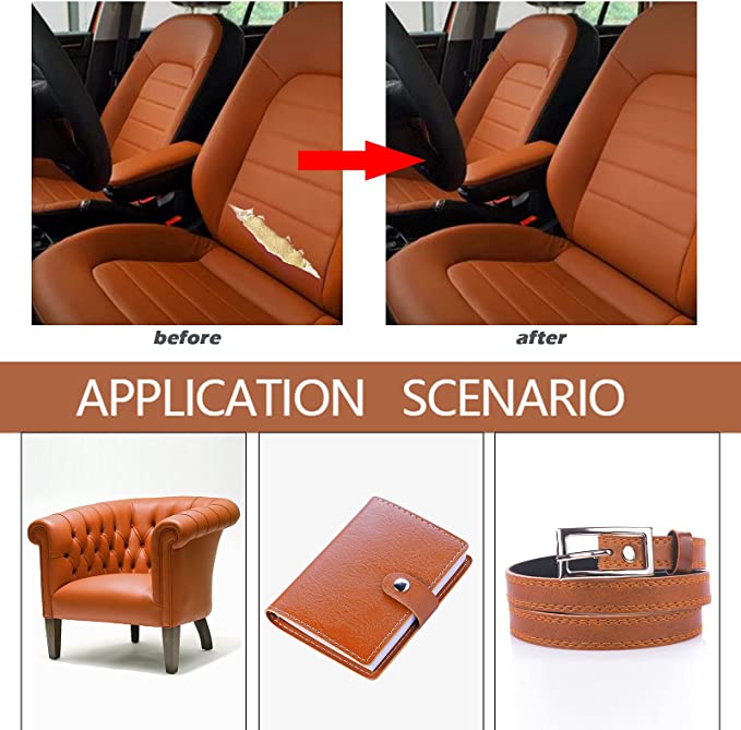 INF Self-Adhesive Repair Patch Faux Leather 50x138 cm Light Brown V1237-ZY-203-0292