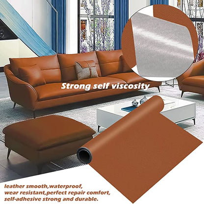 INF Self-Adhesive Repair Patch Faux Leather 50x138 cm Light Brown V1237-ZY-203-0292