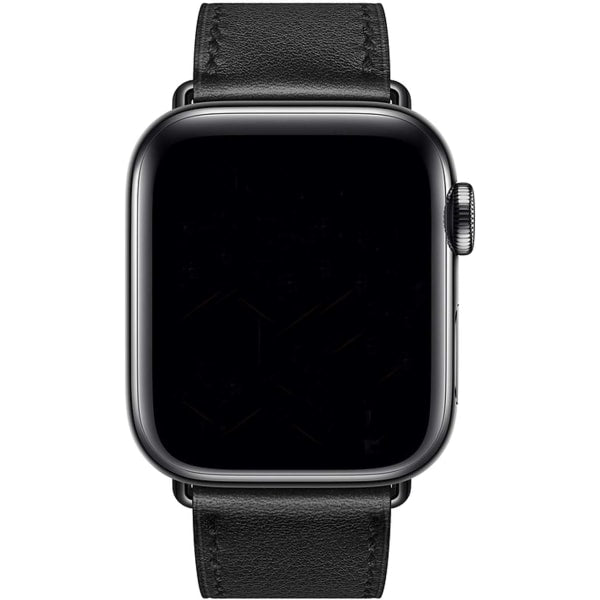 Black/Brown Compatible with Apple Watch Strap 38/40/41 mm, Leather V1237-ZY-203-0305