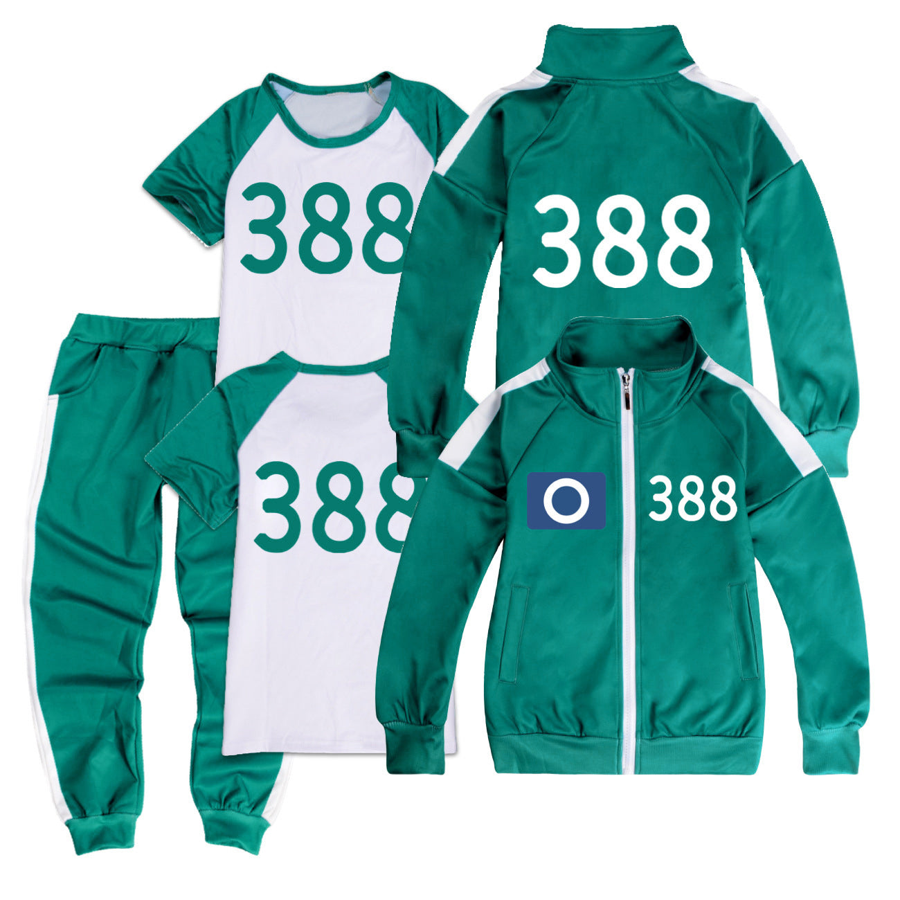 Squid Game, sportswear, complete set with rope 456 158 V1237-ZY-203-0311