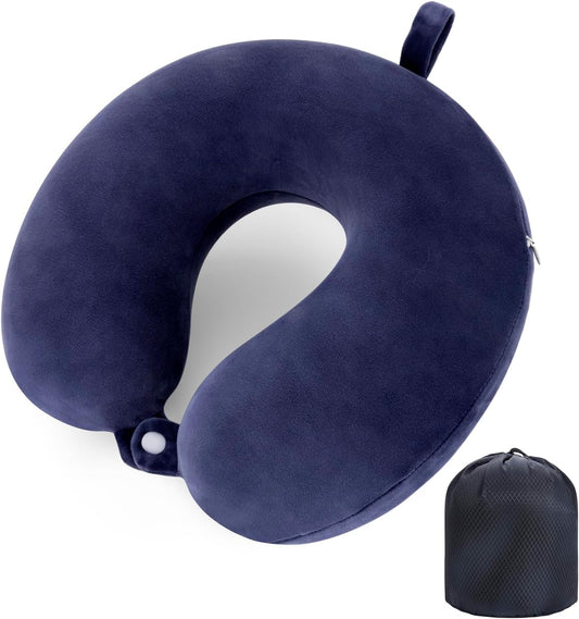Travel Pillow Neck Pillow Memory Foam Travel Pillows Head Support Pillow for Airplane Train Car Office Travel V1237-ZY-203-0332