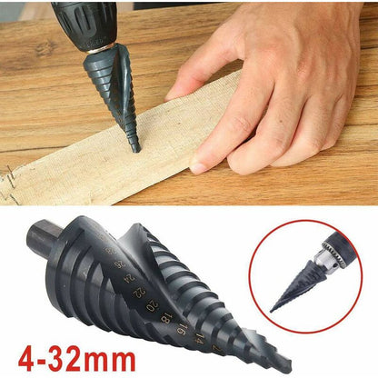 HSS Step Drill Conical Metal Drill Bit 4-32mm for Screwdriver on Steel Wood Plastic V1237-ZY-203-0337