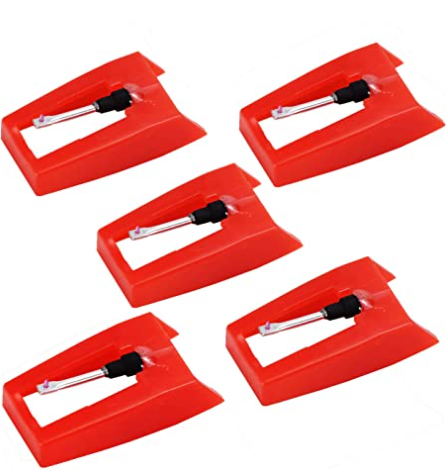 Turntable Needle, 5pcs Universal Turntable Needles, Replacement Needles for Gramophone, Compatible with ION V1237-ZY-203-0338